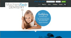 Desktop Screenshot of machenfamilydentistry.com